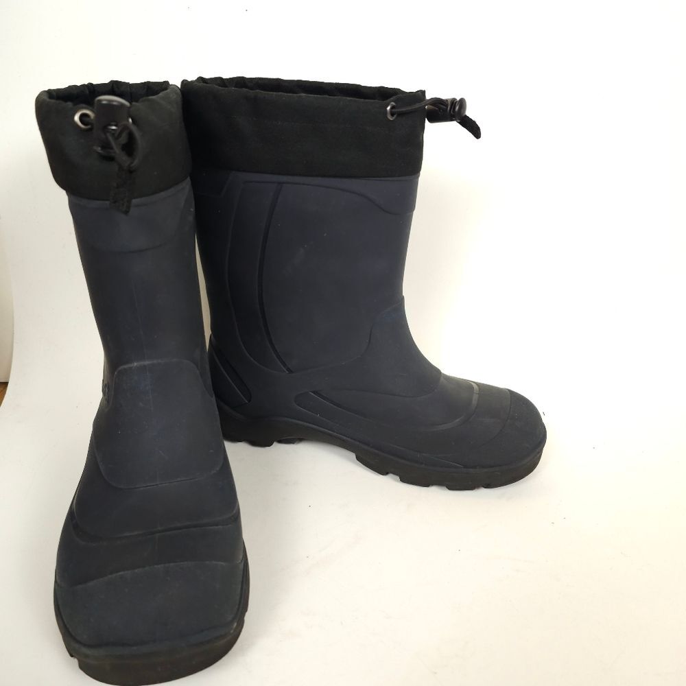 Kamik Footwear Snobuster1 Insulated Snow black Waterproof Rubber Rain Boots Sz 5